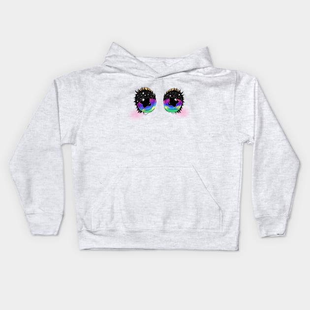 peropero sparkles eyes!! Kids Hoodie by kuush0